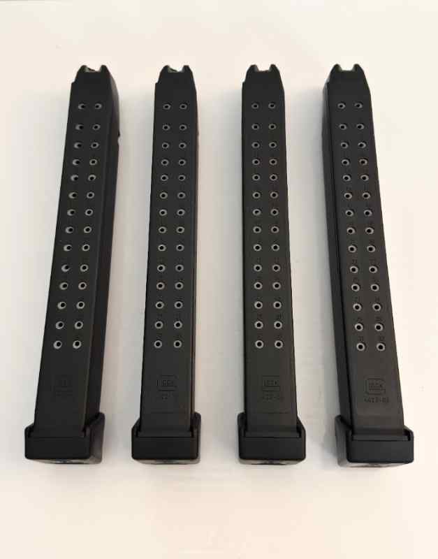 Glock 9mm 33 Round Factory Magazine (4 Mags)