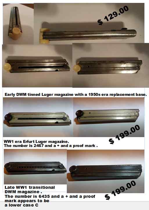 Luger P08 Magazines