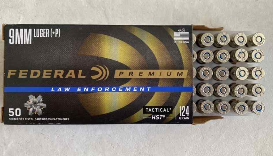 100 Rounds 9mm JHP Federal HST