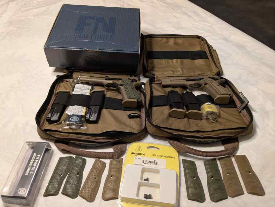 2 FN High Power FDE NIB + extras